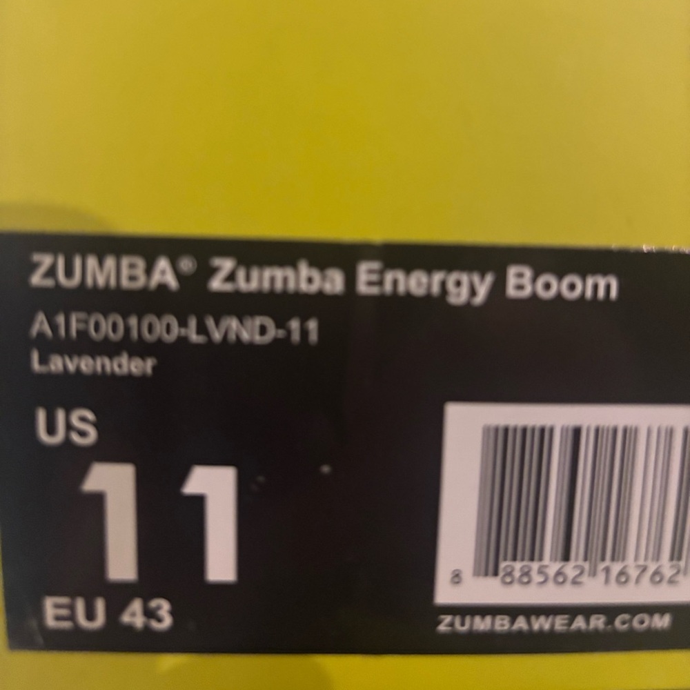 Zumba Fitness Energy Boom Sneakers in Lavender and Yellow - Picture 4 of 4